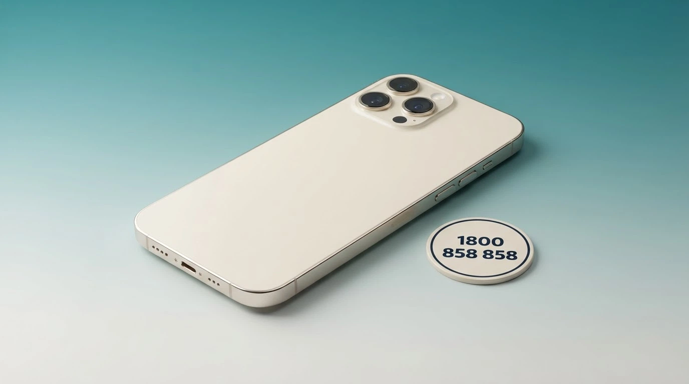 A helpline handset icon with the number 1800 858 858 prominently displayed