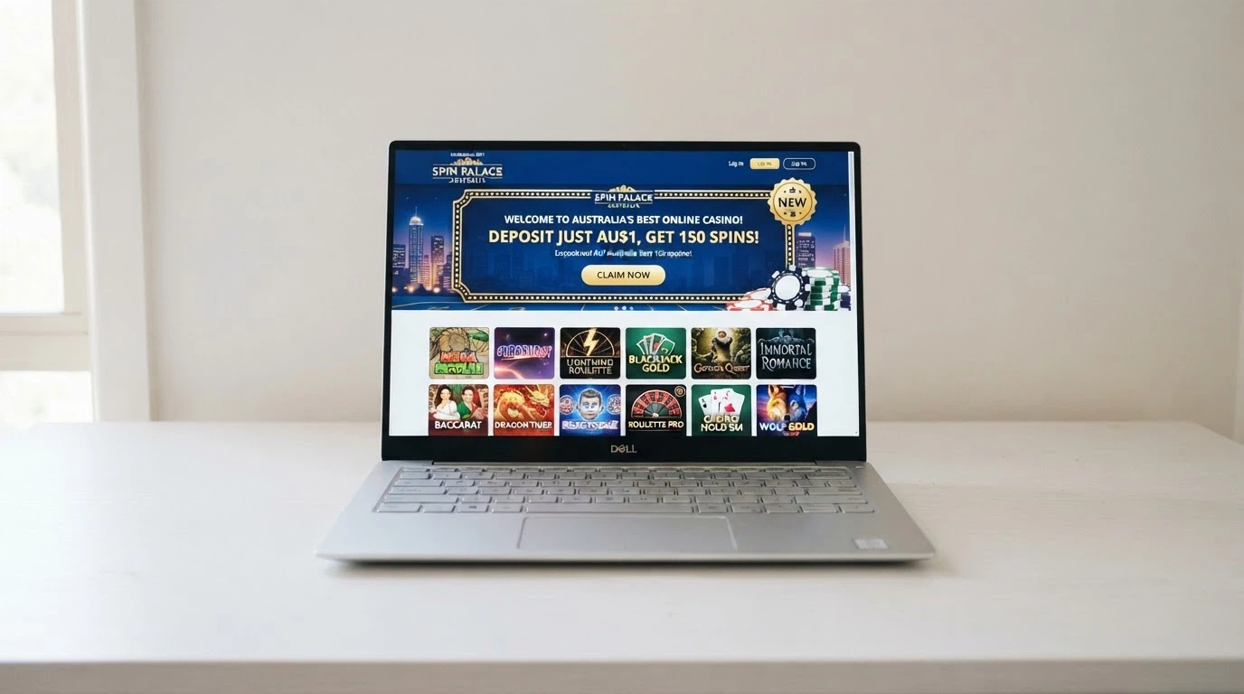 A fresh online casino homepage with a launch-year badge and a prominently displayed minimum-deposit banner